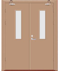 雙開鋼質防火門